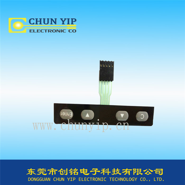 PET按鍵型薄膜開關(guān)(四鍵) PET按鍵型薄膜開關(guān)(四鍵)