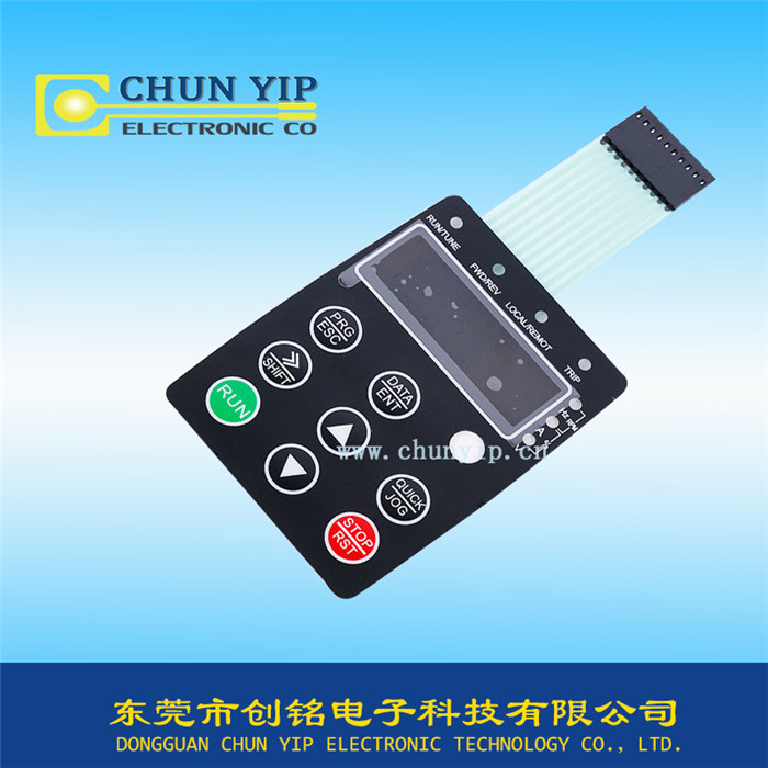 平面按鍵帶窗口薄膜開關 平面按鍵帶窗口薄膜開關